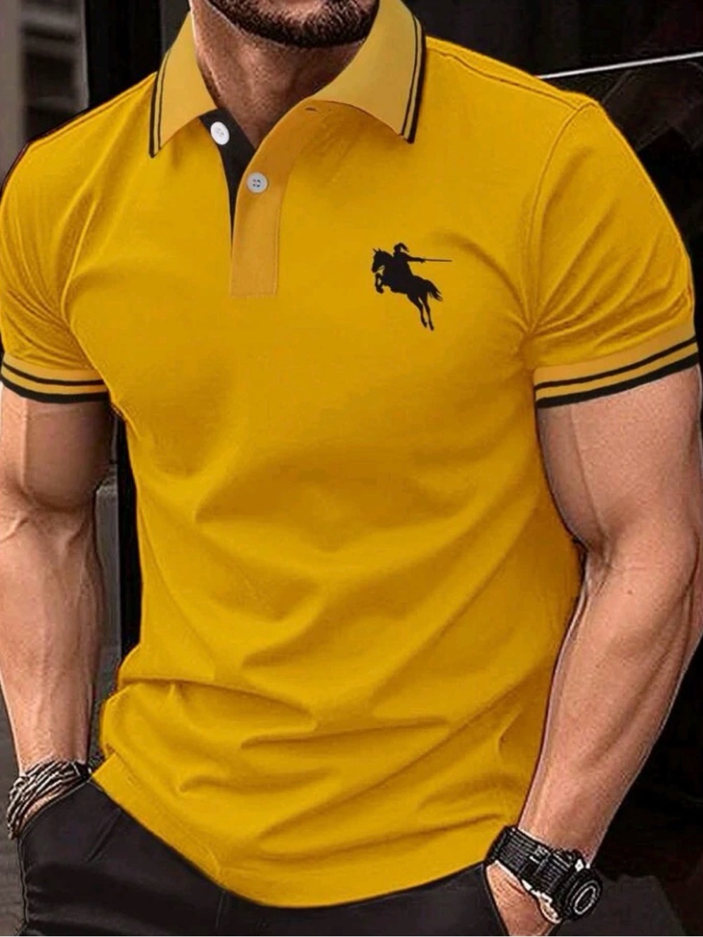 3/$15 NWOT Men's Orange Polo Shirt Medium